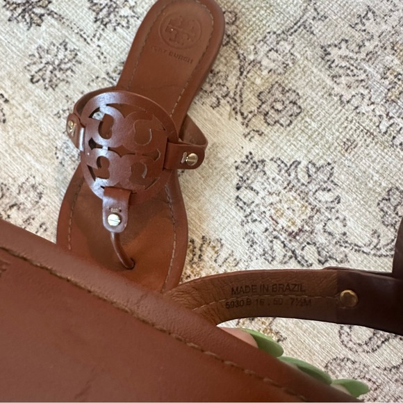 Tory Burch Brown Miller Soft Sandals - Picture 5 of 5